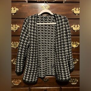 Brooks Brothers Houndstooth pattern cardigan size Small